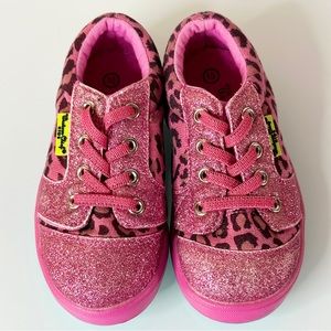 Western Chief Flashy Leopard Pink 10 Glitter